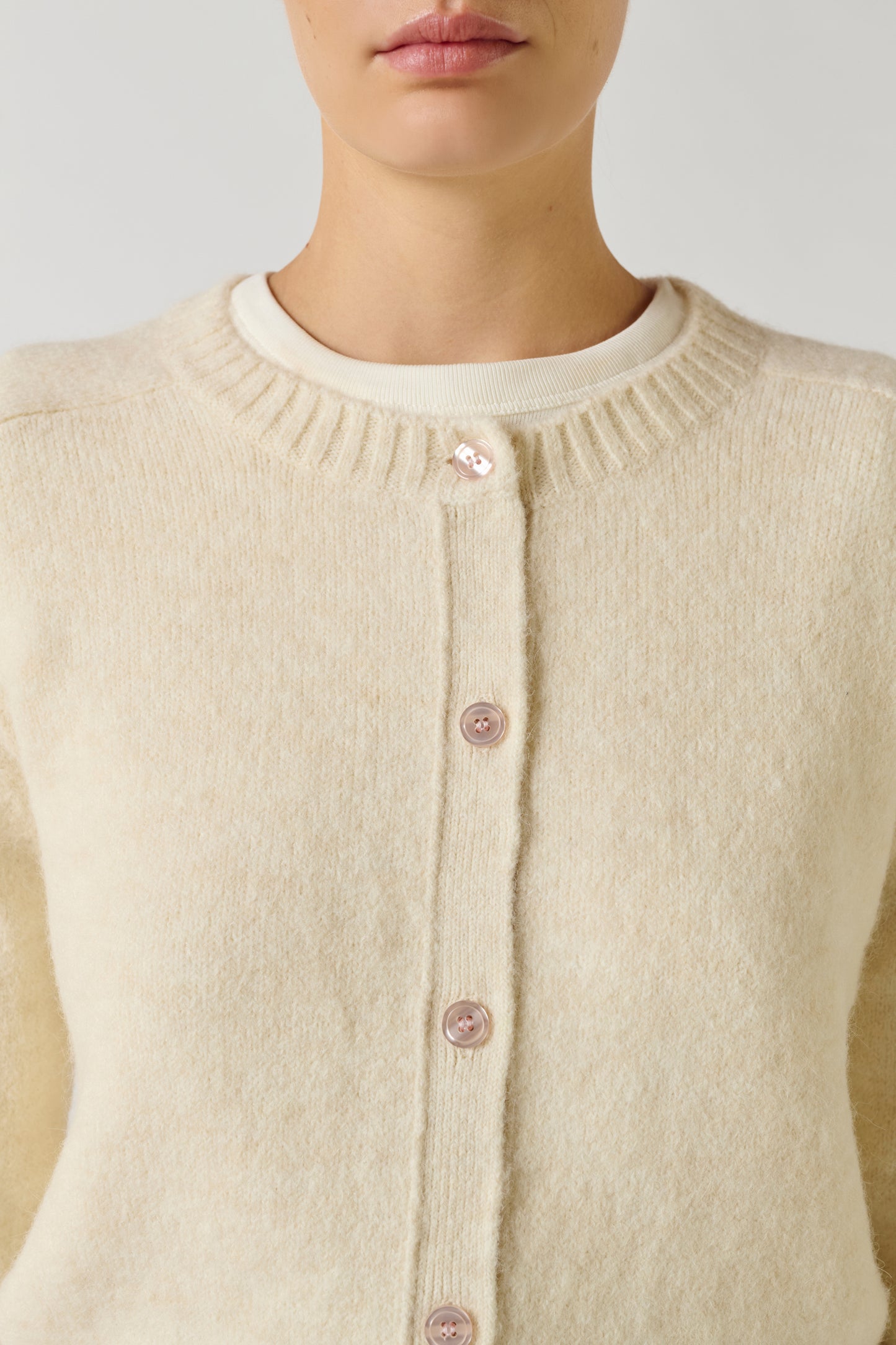 Cardigan Lyne - Ecru - Femme