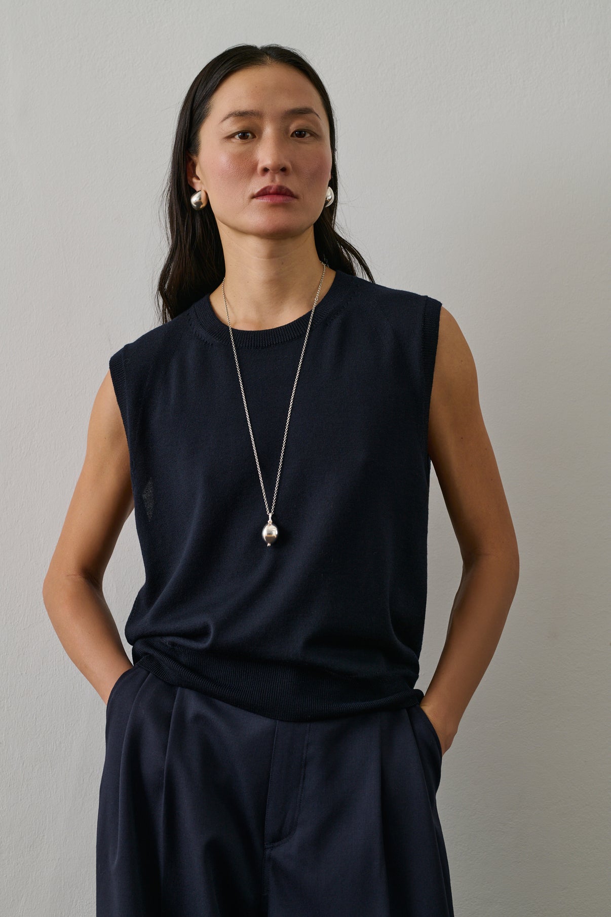 Pull Fargo - Navy - Laine - Femme vue 3