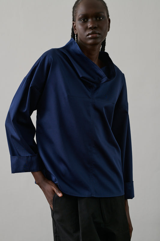 Blouse Fidji - Bleu De Chine - Coton - Femme