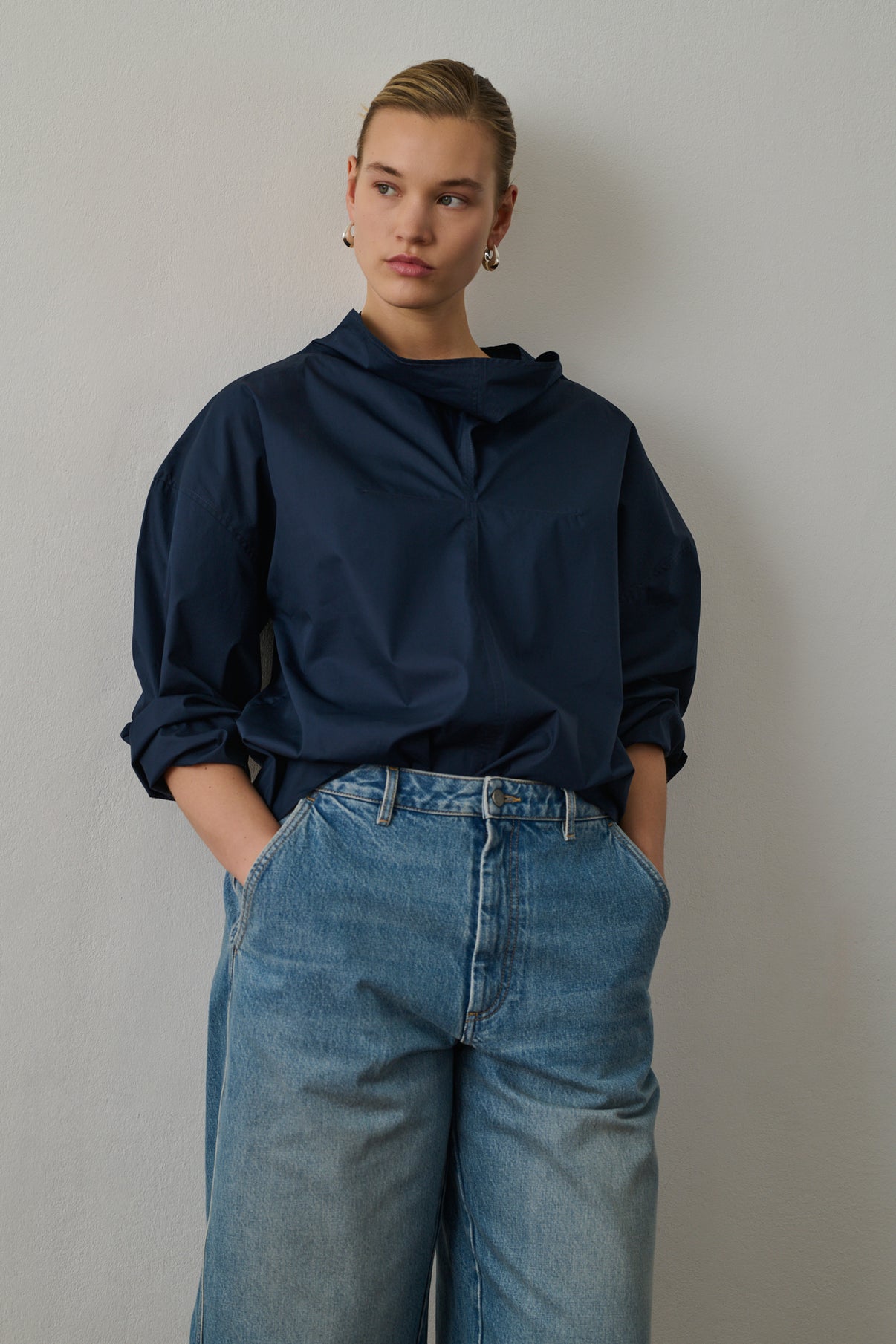 Blouse Fidji - Bleu De Chine - Coton - Femme vue 5