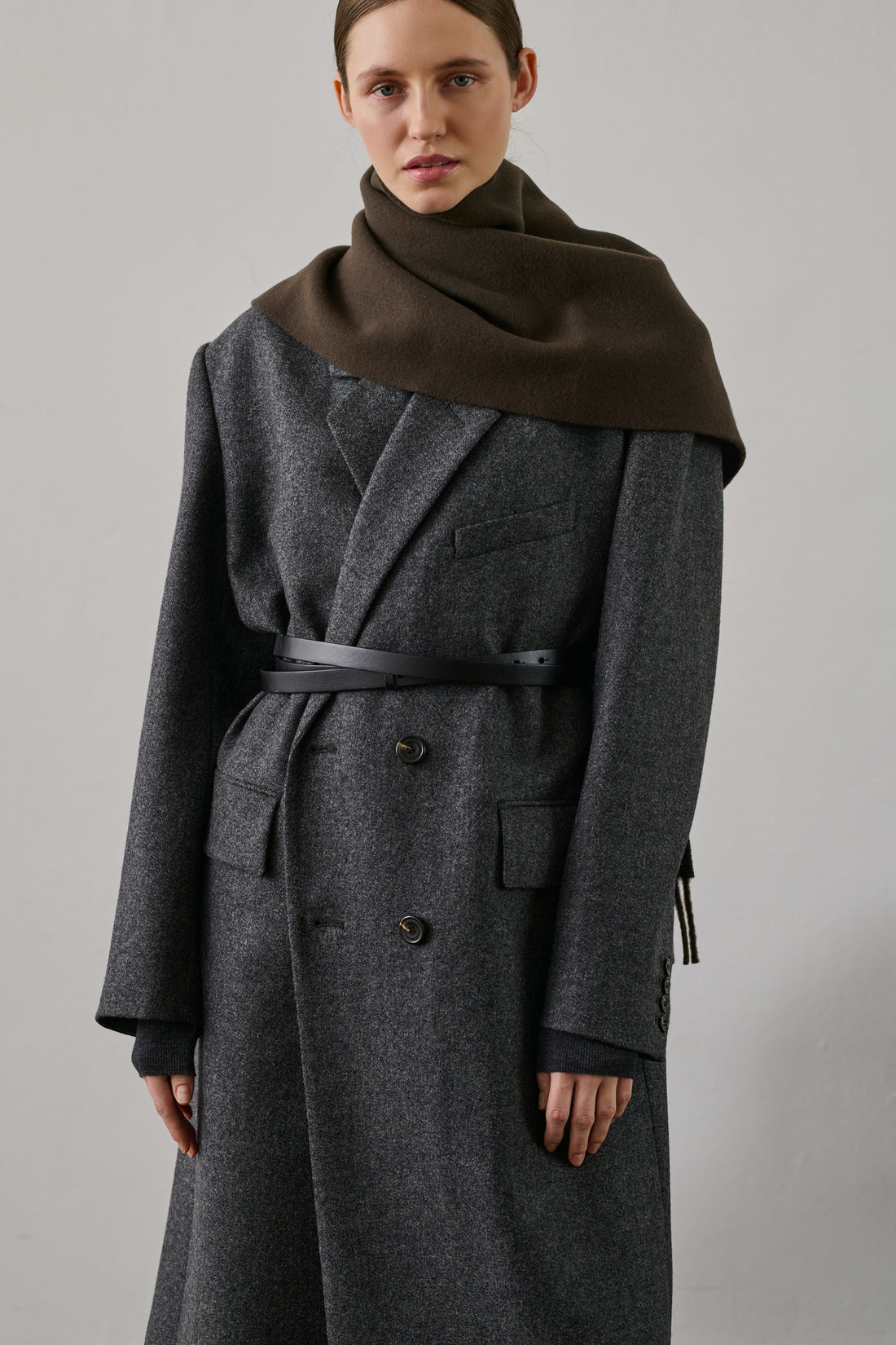 Echarpe Gala - Kaki - Laine - Femme