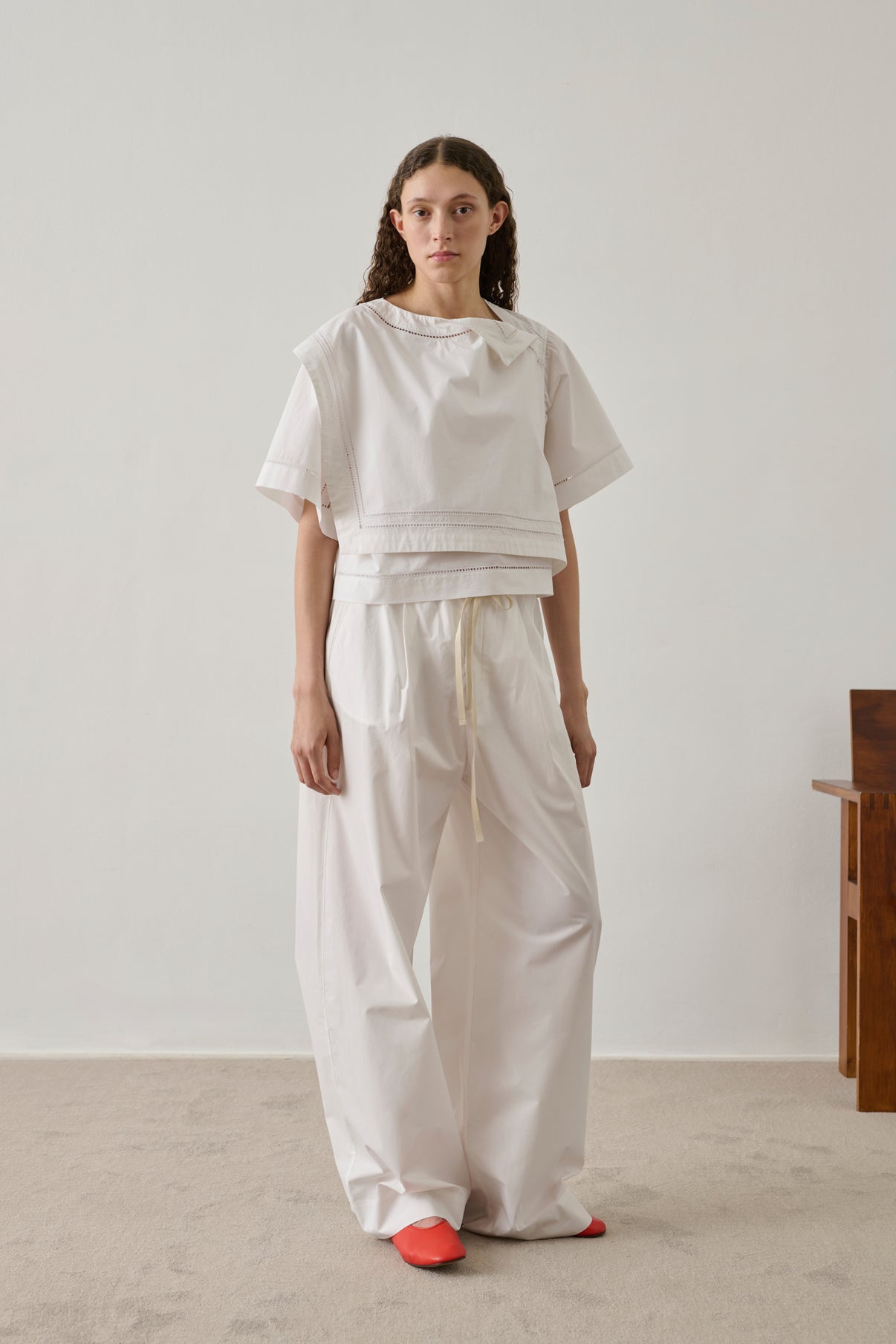 Blouse Irene - Blanc - Coton - Femme vue 1