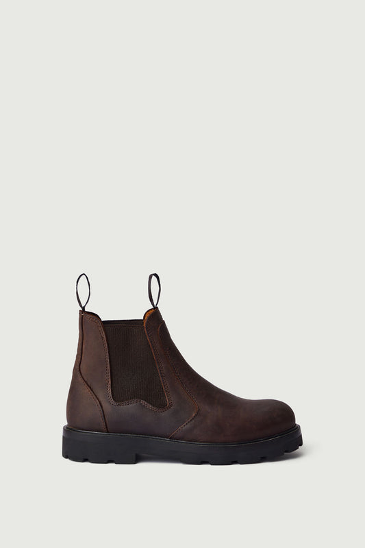Bottines Fog - Marron Foncé - Cuir - Femme