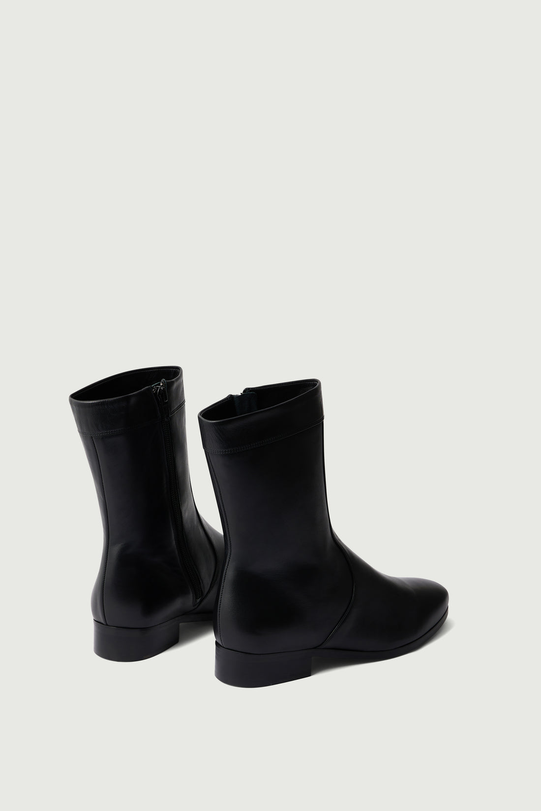 Bottines Écaille - Noir - Cuir - Femme